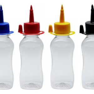 170 Frasco Plástico Cristal Pet 120ml C/ Bico Aplicador Cat