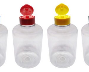 39 Frascos Plástico Cristal Pet 500ml Fliptop C/ Rosca Sup