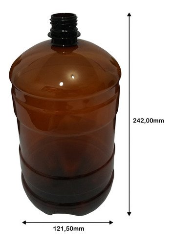 225 Frasco Plástico Âmbar Pet 2l Batoque 12 Furos Gro - Imagem 5