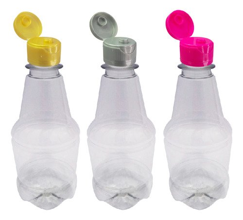 306 Frascos Plástico Cristal Pet 300ml Fliptop Batoque Gr2 - Imagem 3