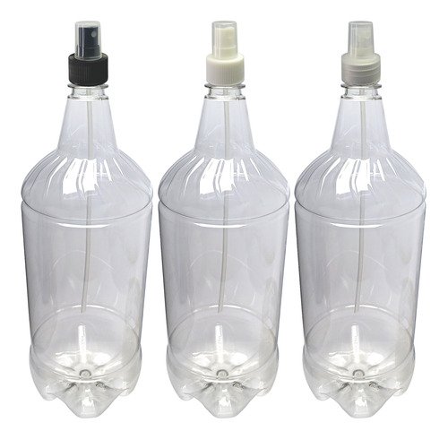 132 Frascos Plástico Cristal Pet 2l Com Válvula Spray S Gr2