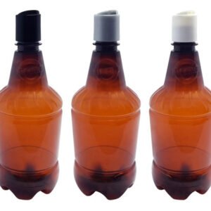 336 Frascos Plástico Âmbar Pet 750ml C/ Tampa Disktop Gr2