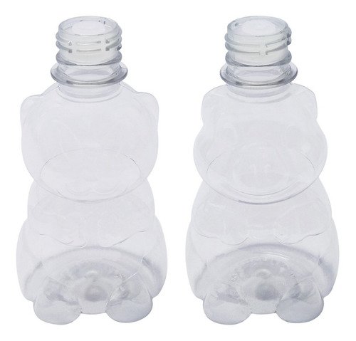 18 Frasco Plástico Cristal Pet 300ml Tampa S Batoque Zoo - Imagem 3