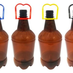 200 Frascos Plástico Âmbar Pet 1,5l Com Alça 2 Dedos Gr2