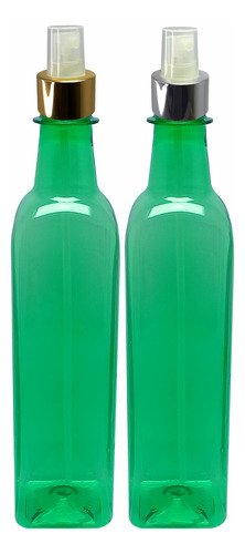 126 Frascos Plástico Verde Pet 500ml Válvula Spray L Aze
