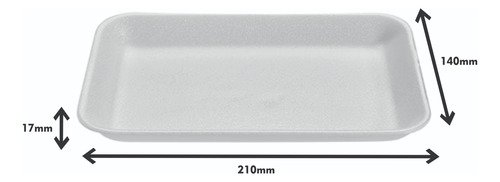 80 Bandeja Rasa Branca Isopo 210x140x17mm Bom Apetite Br02 - Imagem 3