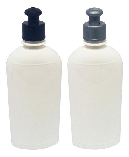 945 Frascos Plástico Branco Pet 400ml C/ Tampa Pushpull Min
