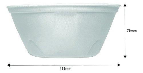 7 Marmitex Branca Isopor 188x79mm 1,1l Bom Apetite Bm1100q - Imagem 5