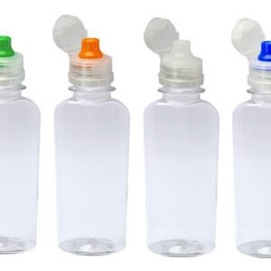 336 Frasco Plástico Cristal Pet 140ml Tam Sport Fliptop Aro