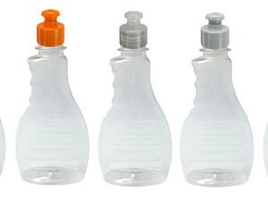 924 Frascos Plástico Cristal Pet 300ml C/ Tampa Pushpull Bor