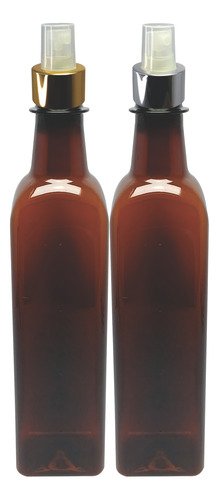 126 Frascos Plástico Âmbar Pet 500ml Válvula Spray L Aze