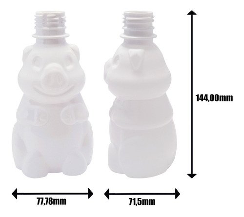 256 Frasco Plástico Branco Pet 300ml Squeeze Infantil Sport - Imagem 6