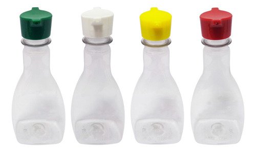 1323 Frasco Plástico Cristal Pet 200ml Tamp Rosca 2 Bico Mol - Imagem 2