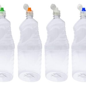 12 Frascos Plástico Cristal Pet 2l Tampa Sport Fliptop Ama