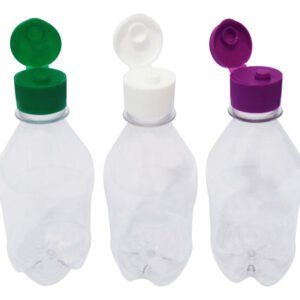 972 Frascos Plástico Cristal Pet 350ml C/ Tampa Fliptop Agu