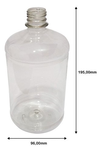 138 Frasco Plástico Cristal Pet De 1l Tamp Dosadora 30ml Sab - Imagem 4