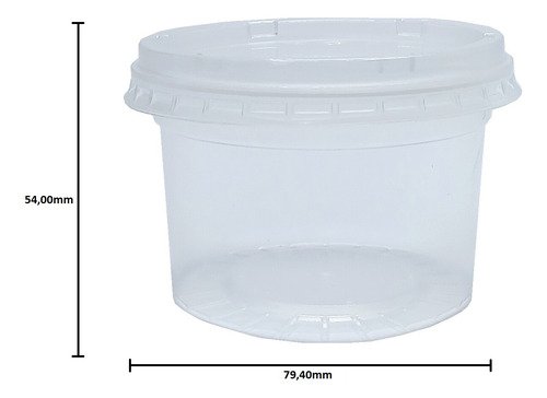 1700 Embalagem Cristal 145ml 65x43mm Pote Galvanotek G307 - Imagem 4