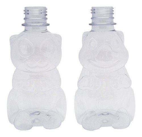 256 Frascos Plástico Cristal Pet 300ml Tampa Rosca Lacre Zoo - Imagem 3