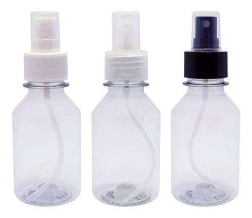 1104 Frascos Plásticos Cristal Pet 120ml Válvula Spray S Far