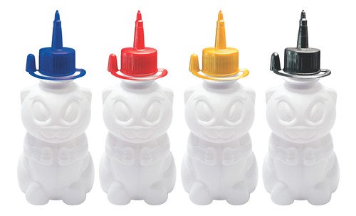 256 Frasco Plástico Branco Pet 300ml C/ Bico Aplicador Zoo