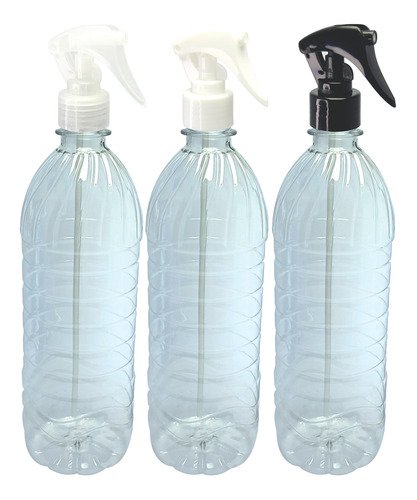 420 Frascos Plástico Cristal 800ml Válv Mini Gatilho Que