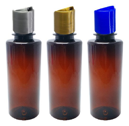 226 Frascos Plástico Ambar Pet 200ml C/ Tampa Disktop Cos - Imagem 3