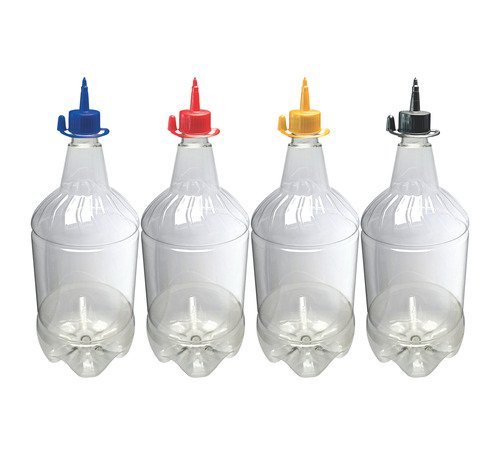 30 Frascos Plástico Cristal Pet 1,5l C/ Bico Aplicador Gr2