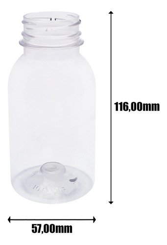 228 Frascos Plástico Cristal Pet 200ml Tampa Peneira Det - Imagem 6