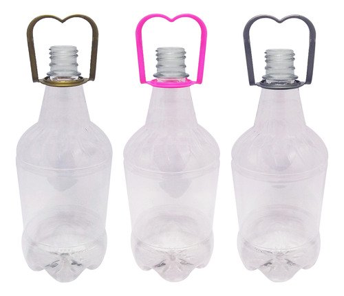 3 Frascos Plástico Cristal Pet 1,5l Com Alça 2 Dedos Gr2 - Imagem 2