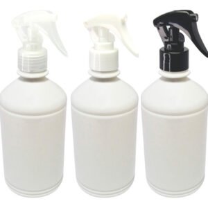 12 Frascos Plástico Branco Pet 500ml Válv Mini Gatilho Far