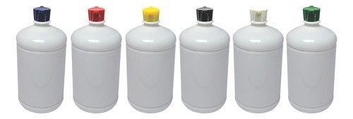 138 Frasco Plástico Branco Pet 1l Com Tampa Rosca 2 Bico Sab - Imagem 2