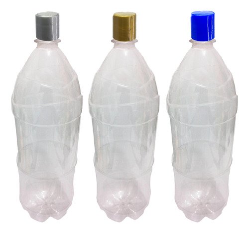 12 Frasco Plástico Cristal Pet 2l Com Tampa Disktop Ref - Imagem 4