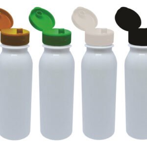30 Frascos Plástico Branco Pet 250ml Batoque Fliptop Det