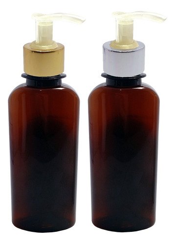 306 Frasco Plástico Ambar Pet 140ml Válv Bico Pato L Aro