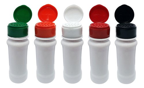 702 Frascos Plástico Branco Pet 120ml Tampa Peneira Con