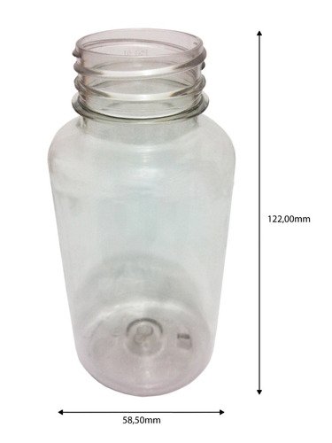 1200 Frasco Plástico Cristal Pet 240ml Ta Rosca S/ Lacre Sup - Imagem 4