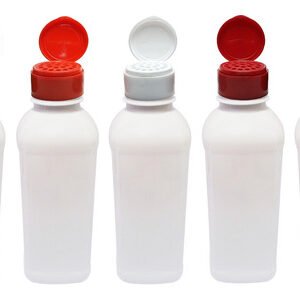 47 Frascos Plástico Branco Pet 500ml Tampa Peneira Qua