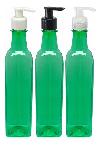 126 Frascos Plástico Verde 500ml Válvula Bico Pato S Aze