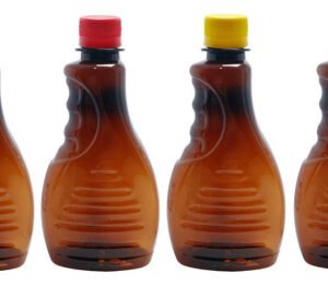 16 Frasco Plástico Ambar Pet 300ml Tampa S Batoque Bor