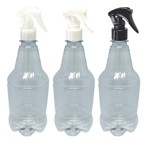 39 Frascos Plástico Cristal Pet 500ml Válv Mini Gatilho Gr2