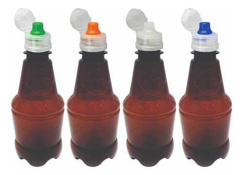 306 Frasco Âmbar Pet 300ml Tampa Sport Fliptop Gr2