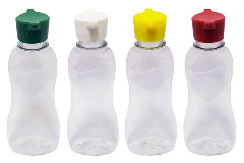 1260 Frasco Plástico Cristal Pet 200ml Tamp Rosca 2 Bico Cat - Imagem 2