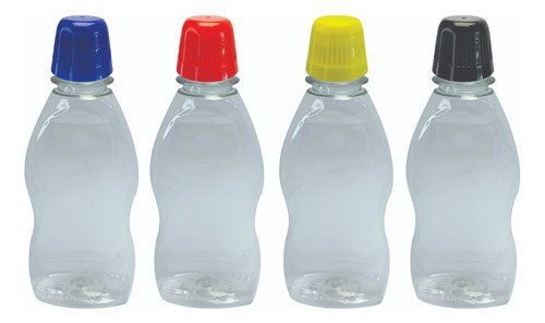 34 Frascos Cristal 190ml Pet C/ Tampa Dosadora Mol