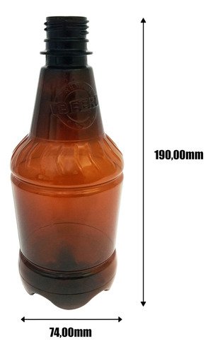 10 Frascos Plástico Âmbar Pet 500ml Válvula Spray L Gr2 - Imagem 5