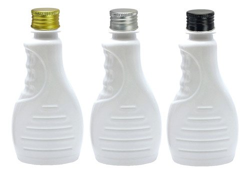 16 Frasco Plástico Branco Pet 300ml Tampa Alumínio S Bor