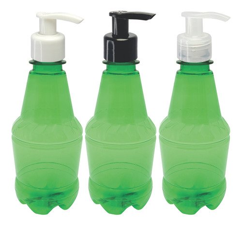 288 Frasco Plástico Verde 300ml Válvula Bico Pato S Gr2