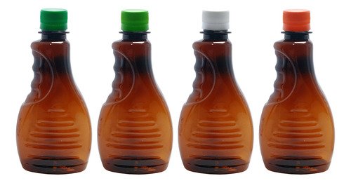162 Frasco Plástico Ambar Pet 300ml Tampa S Batoque Bor - Imagem 2