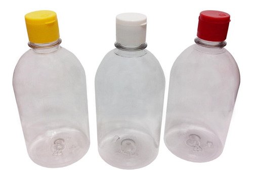678 Frascos Plástico Cristal Pet 500ml C/ Tampa Fliptop Sab - Imagem 2