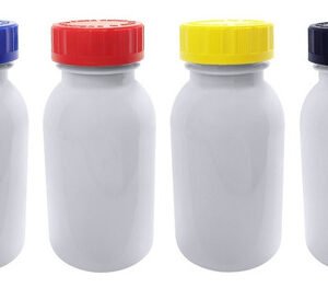 228 Frascos Plásticos Branco Pet 200ml Com Tampa Child Det