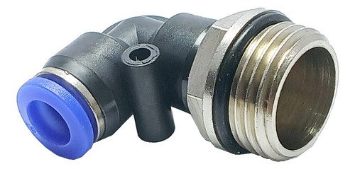 100 Conexão Pneumática Cotovelo Macho Rosca 1/2 X Tubo 8mm
